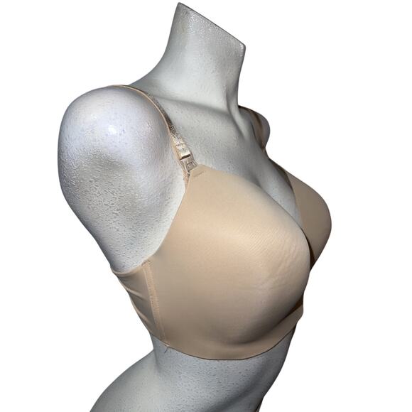 New Auden Women's Size 38DDD Peral Tan Wirefree Lightly Lined Nursing Bra NWT - Picture 2 of 7